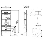 Инсталляция для унитаза TECE Base kit с клавишей Ambia хром (9400005) Инсталляция для унитаза TECE Base kit с клавишей Ambia хром (9400005)